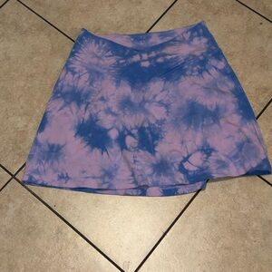 Victoria’s Secret PINK Blue Purple Tie Dye Skort w/ Built In Shorts Size: Medium